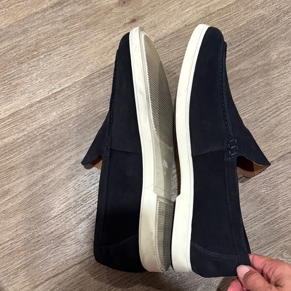 Zara Men's Black/dark blue Slip-On Loafers - Picture 4 of 13
